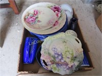assorted plates decorative & blue set