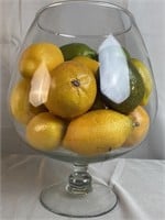 11'' Tall Glass with Fruit