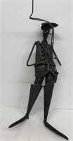 Metal sculpture figure