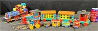 Vintage Fisher Price & Trademark Toys Train -Lot