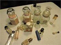 Selection of vintage perfume bottles