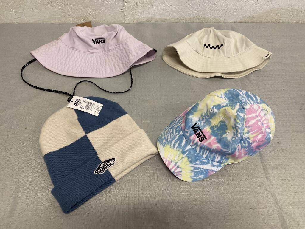 4 NWT Assorted Style Vans Hats