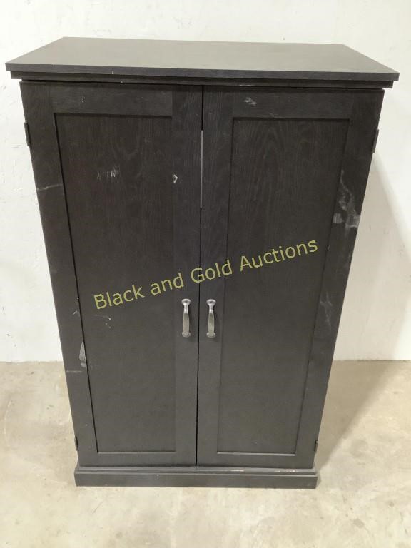 Black Cabinet With Shelves