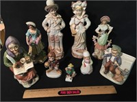 (9) Vintage Figurines