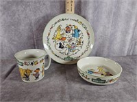 1976 SESAME STREET PLATE, BOWL AND CUP