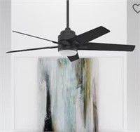 Harbor Breeze 52" Ceiling Fan, Matte Black $160