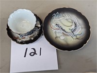 Handpainted Dragon Dishes