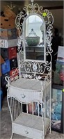 WICKER / IRON DRESSING TABLE