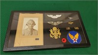 WW2 CASED WINGS INSIGNIAS PATCHES & MORE