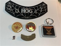 Harley Davidson HOG Patch and Pin lot