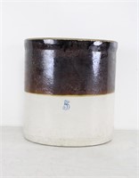 Antique Salt Glazed Stoneware 5 Gallon Crock