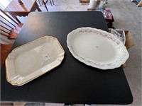 Dresden and Johnson Bros Platters