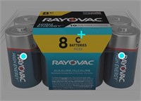 Rayovac Alkaline Batteries "C"- Two boxes of 8=16