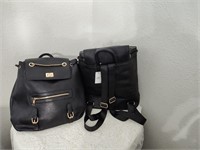 ONE -BACKPACK -Leather 12" x 15" Black