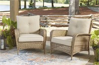 ASHLEY BRAYLEE PAIR OF OUTDOOR CHAIRS