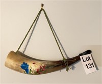 Hand Painted Alpine Horn from Switzerland