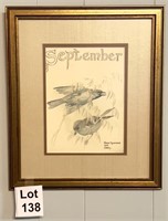 House Sparrows Framed Print