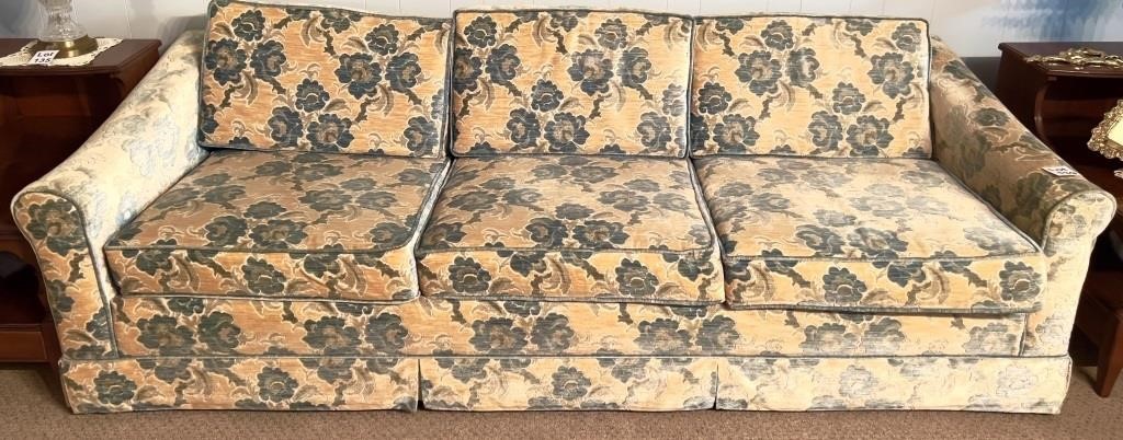 Vintage Floral Pattern Sofa