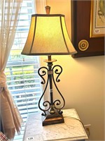 UNIQUE METAL LAMP WITH SHADE