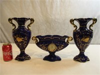 Magnifique ensemble de vases en porcelaine vtg