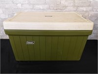 Coleman vintage cooler in Olive Green.