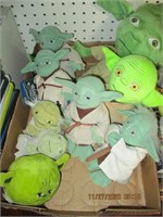 Box Lot of Yoda Dolls