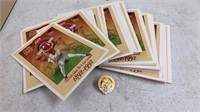 St. Louis Cardinals Post Cards and Pin