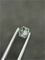 1.30 Carats Hexagonal Cut Natural Prasiolite