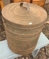 Large Tin Can W/ Lid