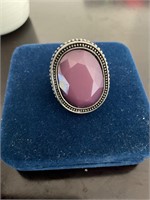 Antique ring with large gemstone