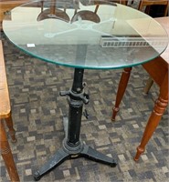 Cast Iron & Glass Top Table