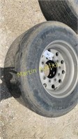 Set of 4 Super Single tires w/ rims