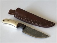 Damascus Knife with Sheath