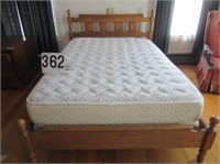 Double Bed with Wood Head & Foot Boards