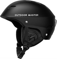 OutdoorMaster Kelvin Ski Helmet - Large, Black
