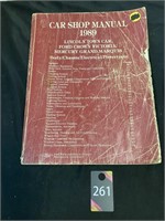 1989 Car Shop Manual Various Makes & Models