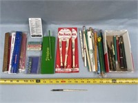 Vintage Rulers, Penn State Erasers, Pens and