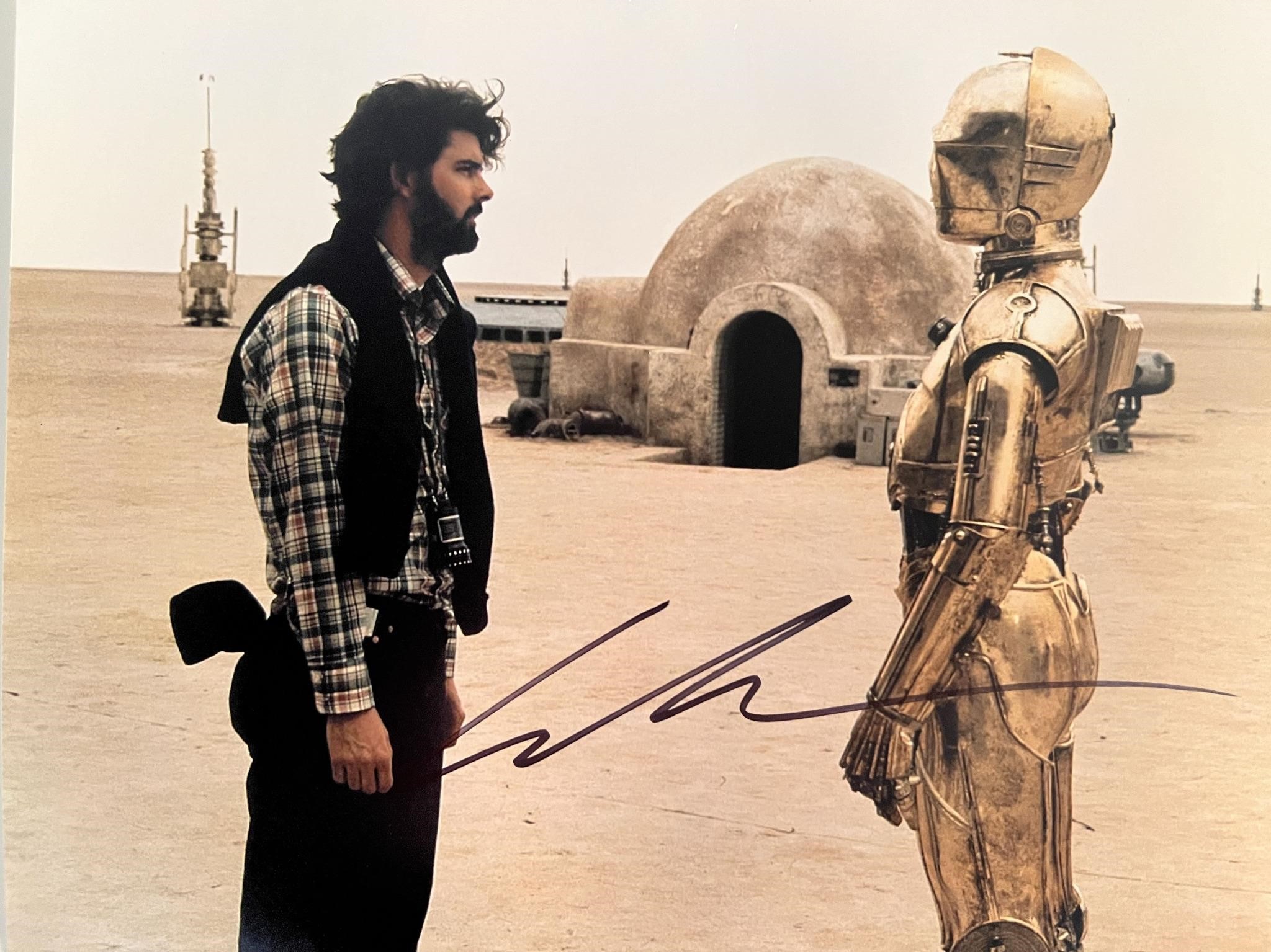 Star Wars George Lucas signed photo