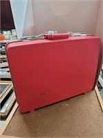 Vtg Sears Magenta Color Suitcase