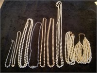 9 - faux pearl necklaces