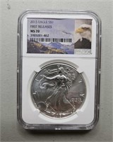 2015 Silver American Eagle MS70