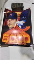 Autographed Nolan Ryan 5000 strike outs poster 46