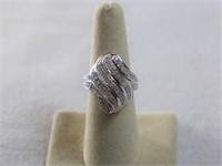 Diamond wave ring