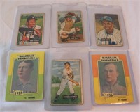 Lot of 6 baseball cards