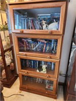 Glass Display Cabinet w/ 4 Lifting Doors