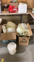 Large lot of plastic ware- mostly Tupperware