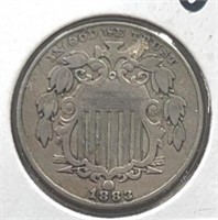 1883 Shield Nickel Choice