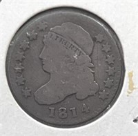 1814 Bust Dime Rare States of America on reverse