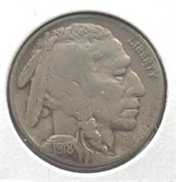 1918S Buffalo Nickel  Nice