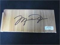 Michael Jordan signed floorboard COA
